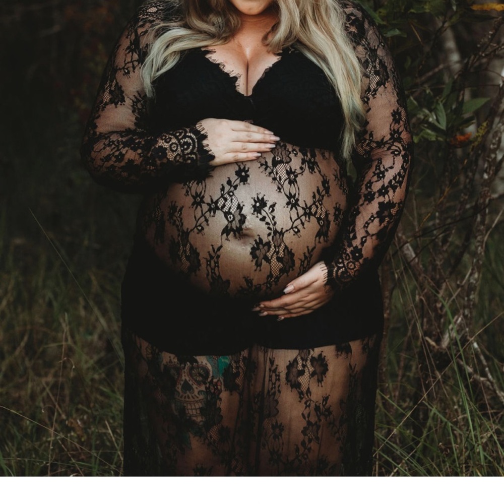 Black lace dress